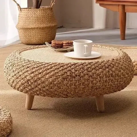 Bamboo Weave Coffee Table with Hidden Storage – view 10, modern home furniture